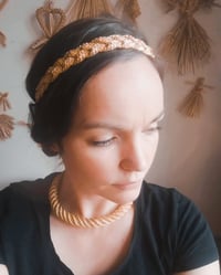 Image 2 of Plaited Straw head band