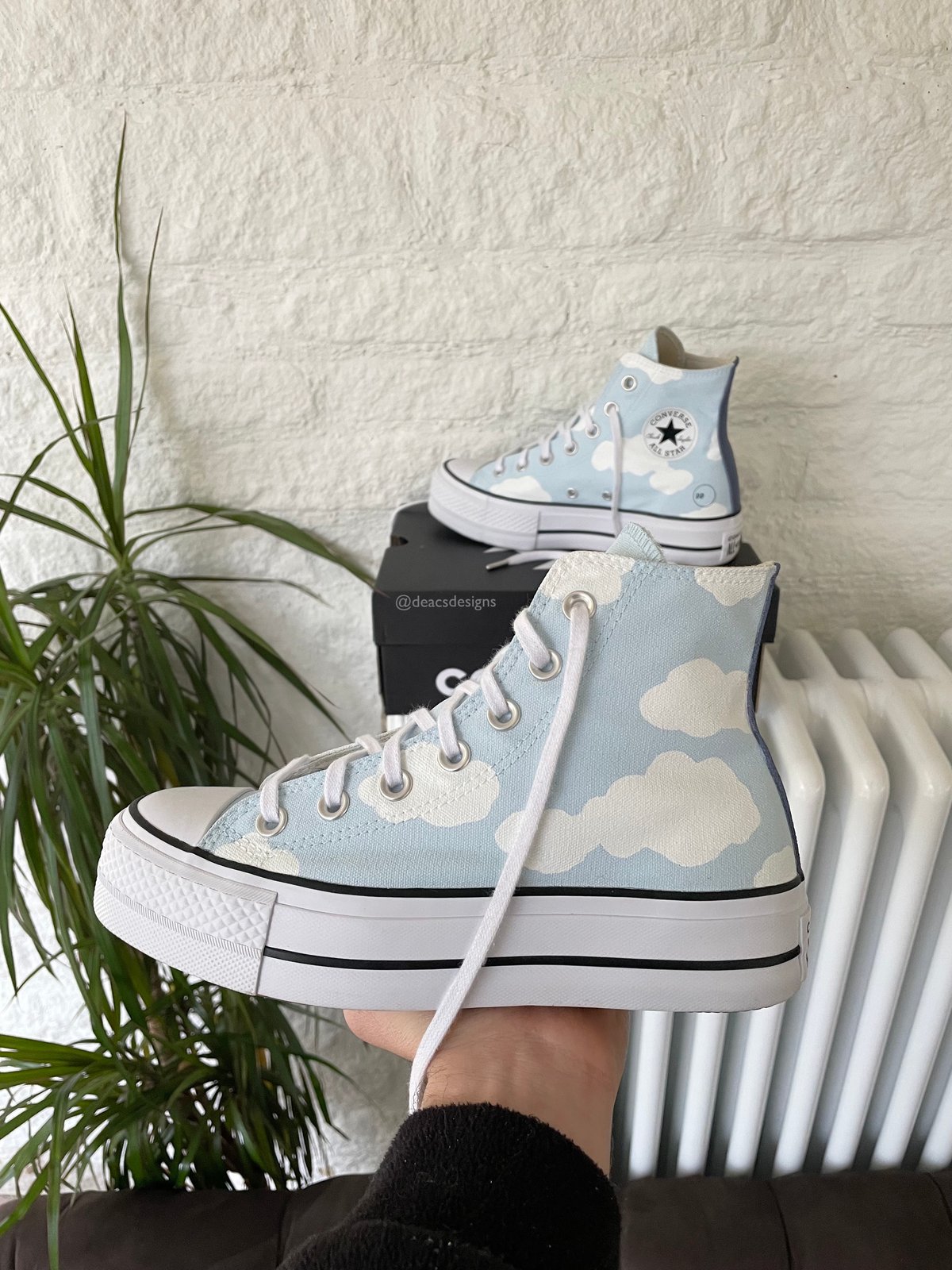 platform converse light blue