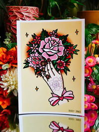 Image 1 of Print Pink Bouquet