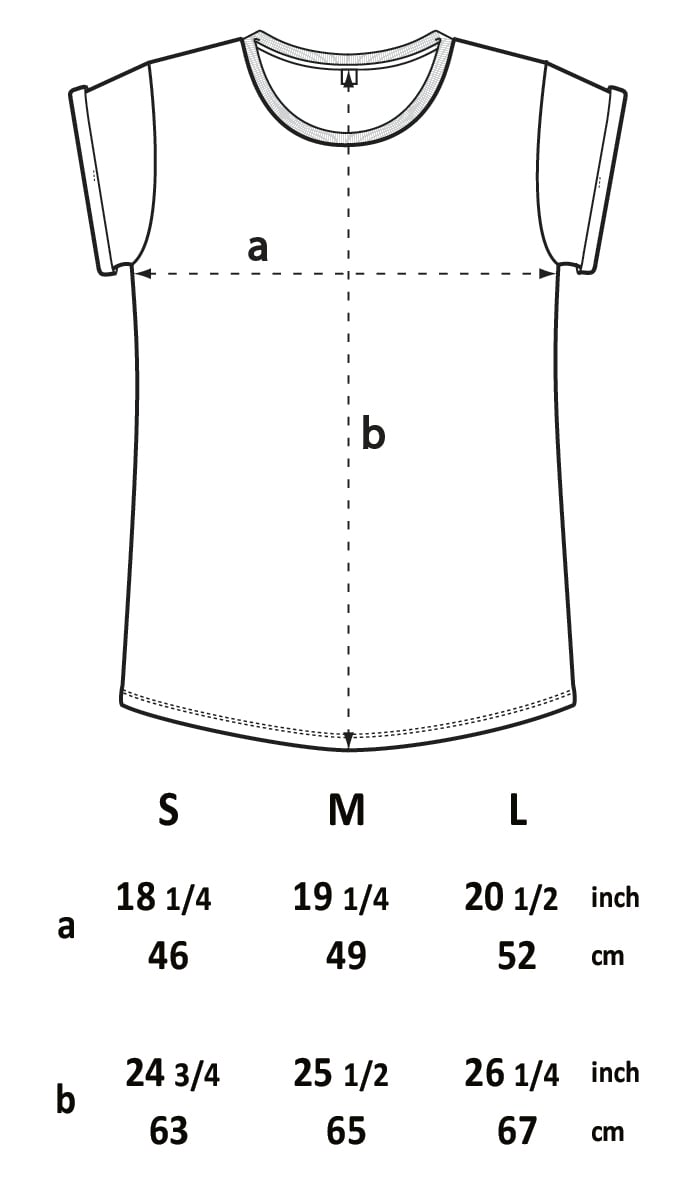Smiley Skull Logo Women's Pin Stripe Roll Sleeve T-shirt (Organic)