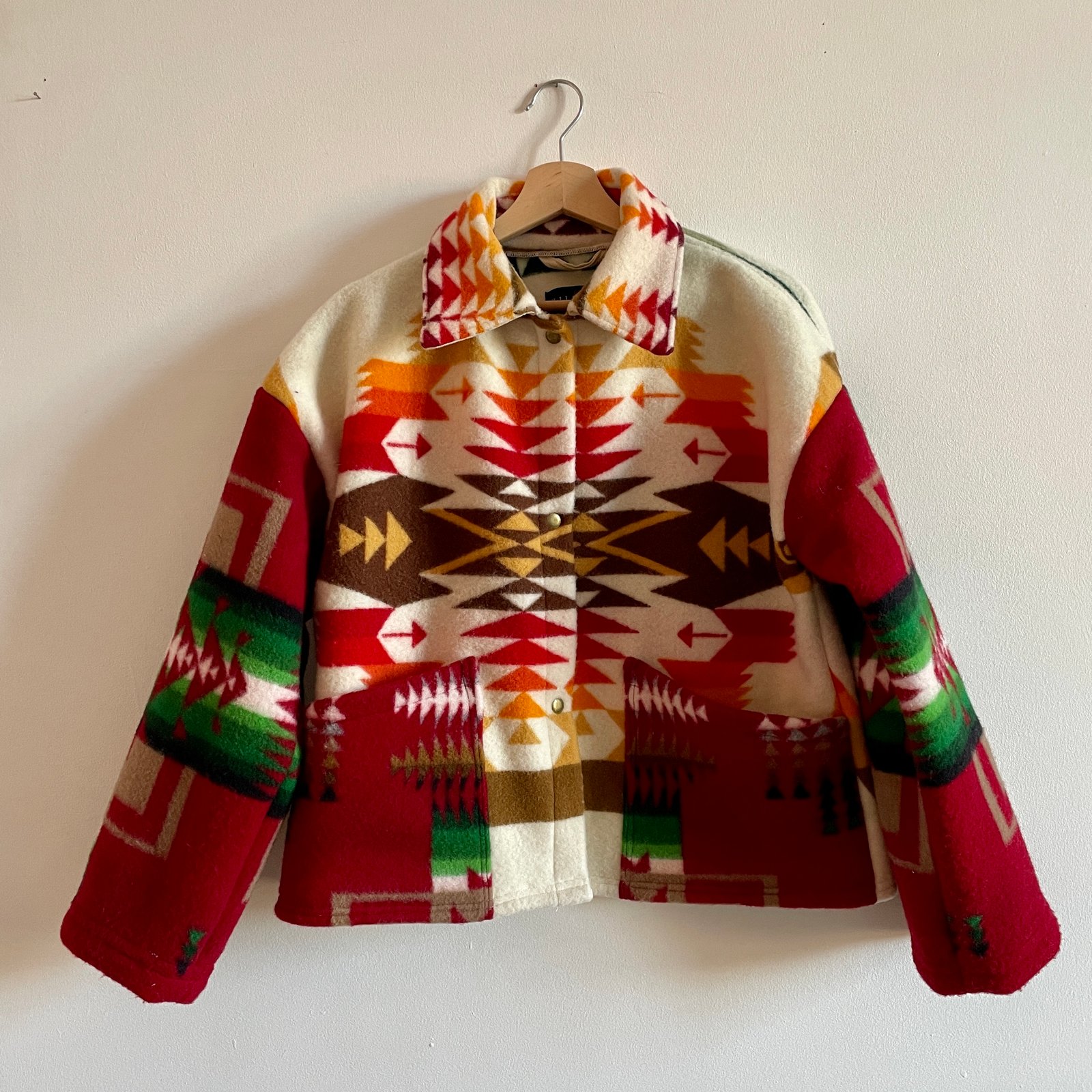 Vintage pendleton blanket online coat