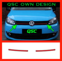 Image 2 of X4 mk3 facelift Vw Caddy Front Grill colour change overlay stickers 