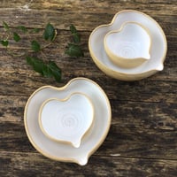 Image 3 of Toasted Stoneware Heart Bowl