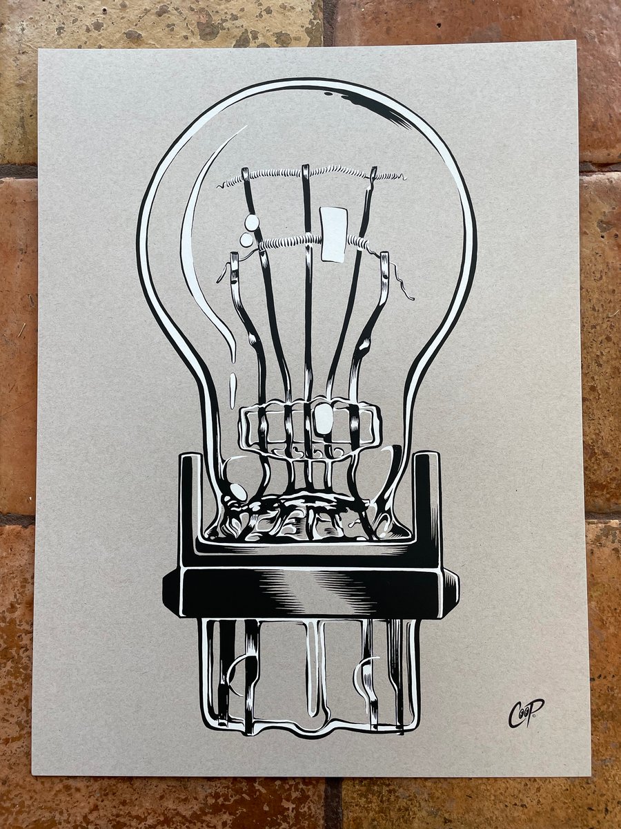 BULB 1 Silkscreen Print The Art Of Coop