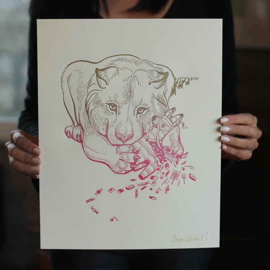 Image of Candyvore Letterpress poster