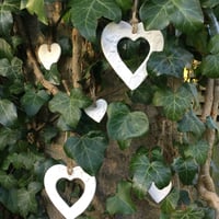 Image 4 of White Porcelain Heart Decoration/Gift Tag
