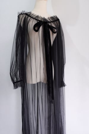 Image of SAMPLE SALE - Unreleased Mesh Cape & Dress Black