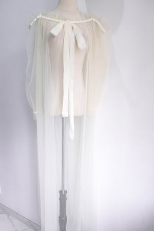 Image of SAMPLE SALE - Unreleased Mesh Cape & Dress Ivory