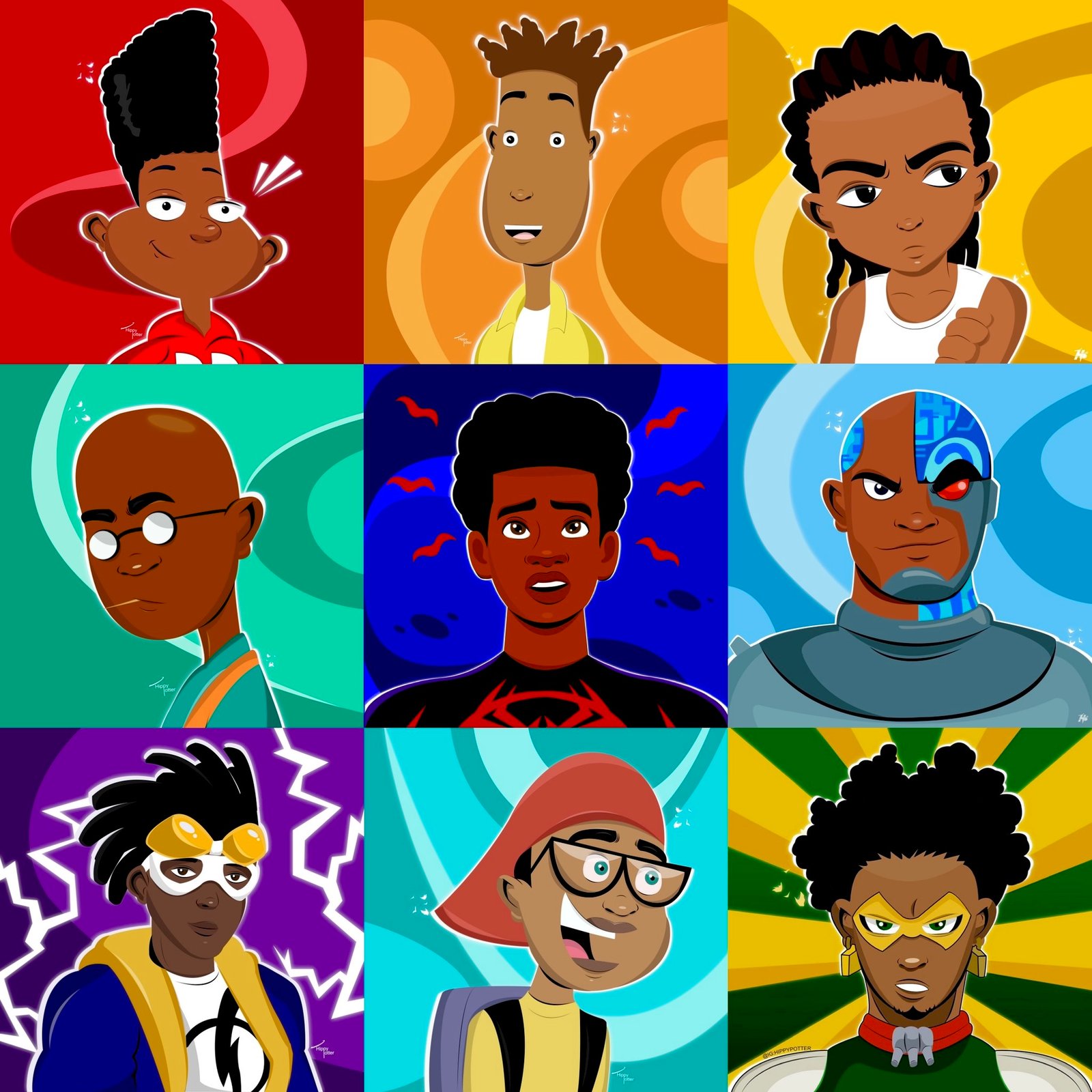 Black Cartoons (Individuals) | The Art Of Hippy Potter