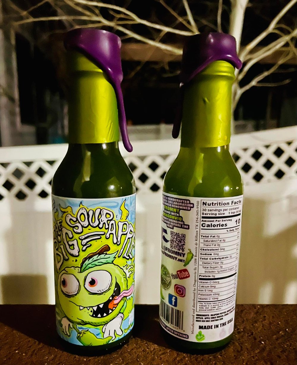 Image of The big sour apple hot sauce 