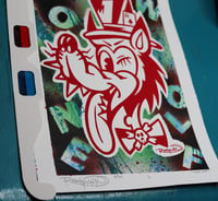 Image 3 of Lone Wolf #4 handpulled Silkscreen ORIGINAL mixed media monoprint 11x15