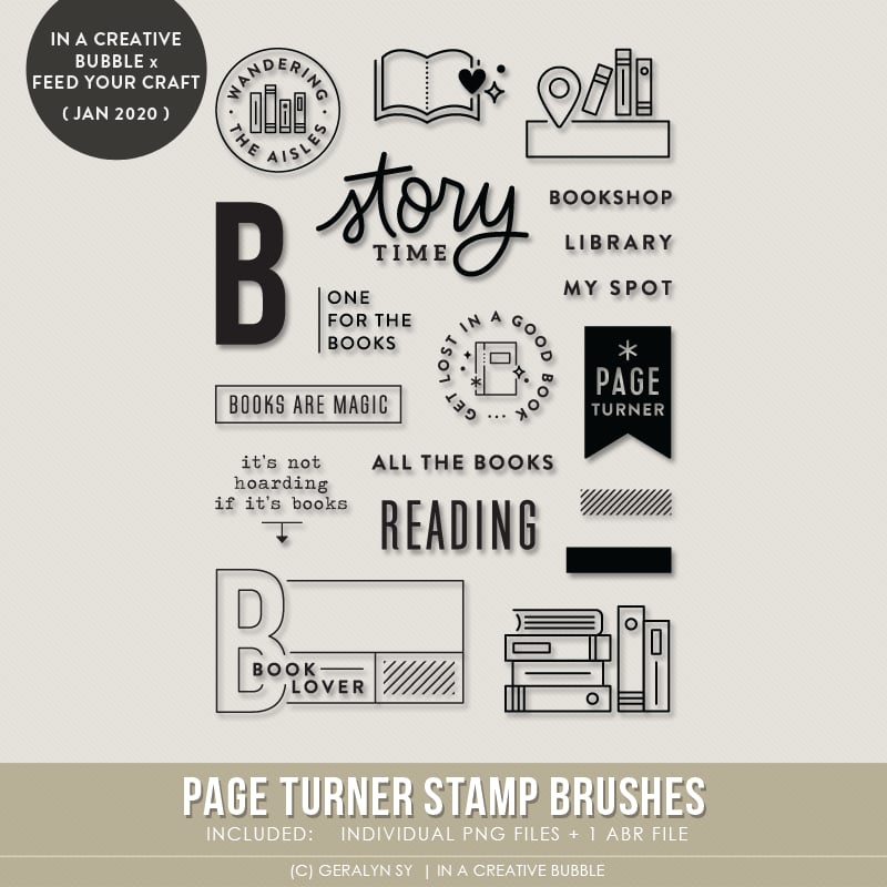 Image of Page Turner Stamp Brushes (Digital)