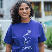 Image 1 of The Personal Is Political purple tshirts