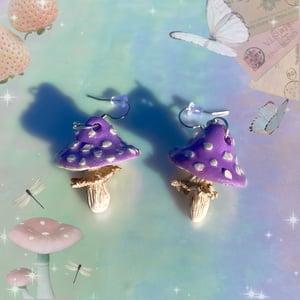 cottagecore drop earrings 🍄