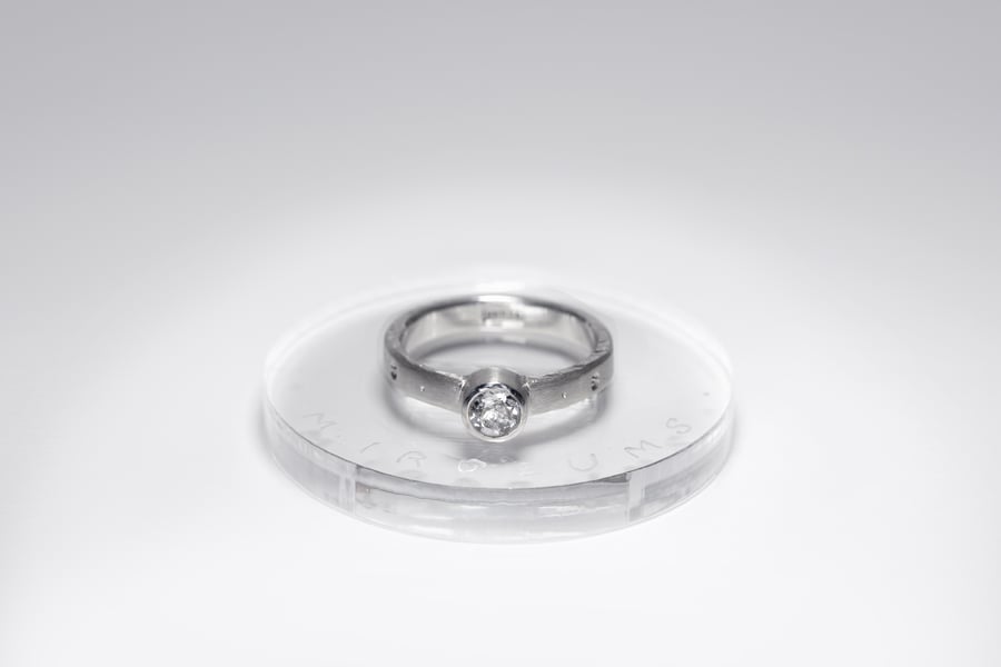 Image of "Effulgence" silver ring with rock crystal · CLARITAS ·