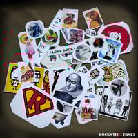 Image 2 of Rivers Cuomo guitar stickers Seafoam Green Weezer Cuomocaster Satsuki Stratocaster decal. Set 40