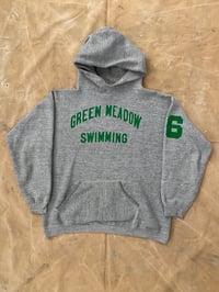 Image 2 of 70s RUSSELL ATHLETIC GREEN MEADOW SWIMMING HOODIE