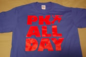 Image of PK ALL DAY t-shirt ~ Blue/Red