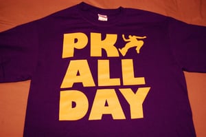 Image of PK ALL DAY t-shirt ~ Purple/Yellow