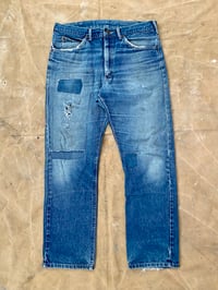 Image 2 of 70s REPAIRED LEE RIDERS JEANS