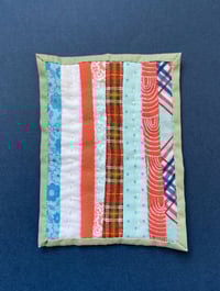 Image 1 of Scraps No. 1 - Tiny Handsewn Art Quilt  