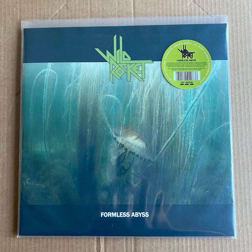 WILD ROCKET 'Formless Abyss' Seaweed Green LP & Promo CD-R
