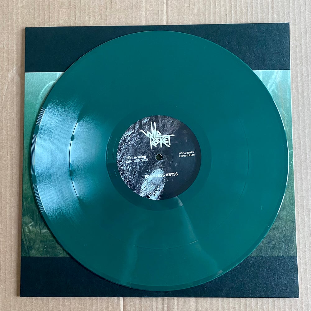 WILD ROCKET 'Formless Abyss' Seaweed Green LP & Promo CD-R