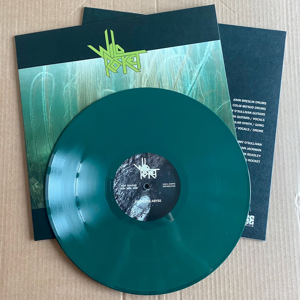WILD ROCKET 'Formless Abyss' Seaweed Green LP & Promo CD-R