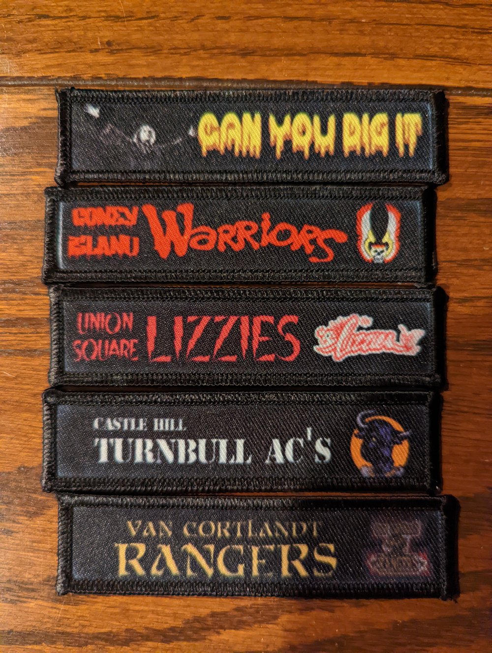 Gangs of the Warriors Name Tag Patches