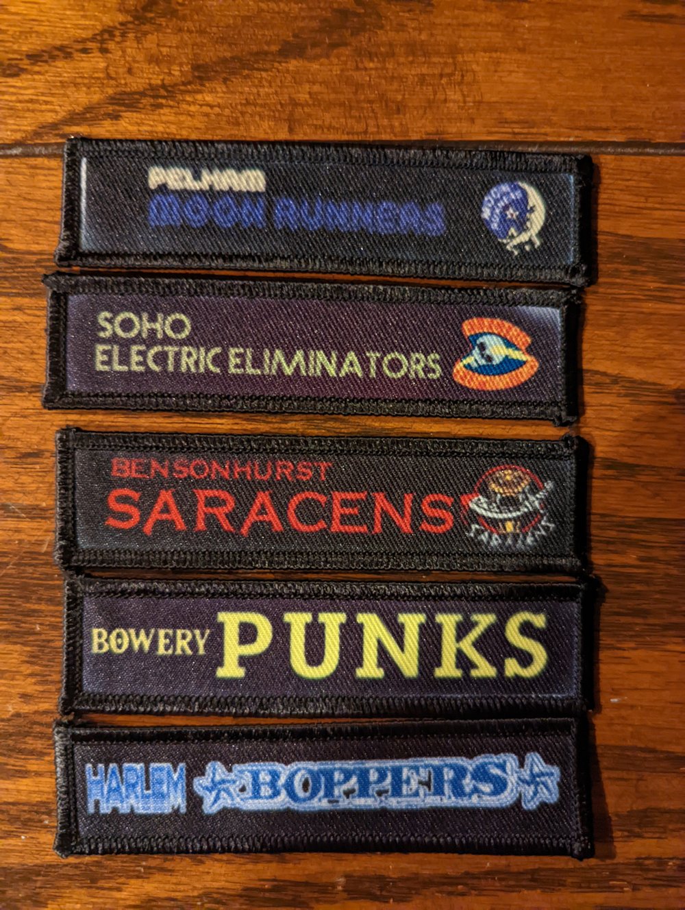 Gangs of the Warriors Name Tag Patches