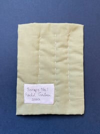 Image 3 of Scraps No. 1 - Tiny Handsewn Art Quilt  