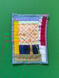 Image 1 of Scraps No. 2 - Tiny Handsewn Art Quilt  