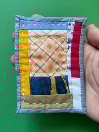 Image 2 of Scraps No. 2 - Tiny Handsewn Art Quilt  