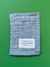 Image 3 of Scraps No. 2 - Tiny Handsewn Art Quilt  