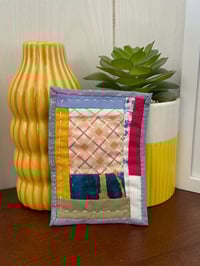 Image 4 of Scraps No. 2 - Tiny Handsewn Art Quilt  