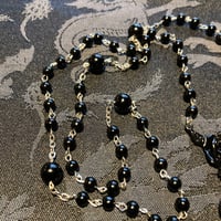 Image 4 of SANTA MUERTE - BLACKED OUT ROSARY