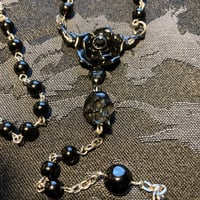 Image 3 of SANTA MUERTE - BLACKED OUT ROSARY