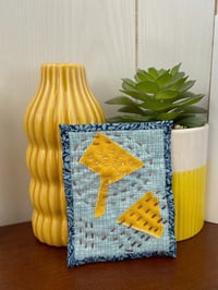 Image 4 of Scraps No. 5 - Tiny Handsewn Art Quilt  