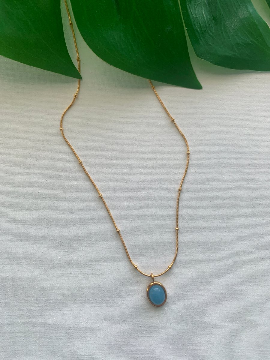 Image of BLUID • Aquamarine Necklace 