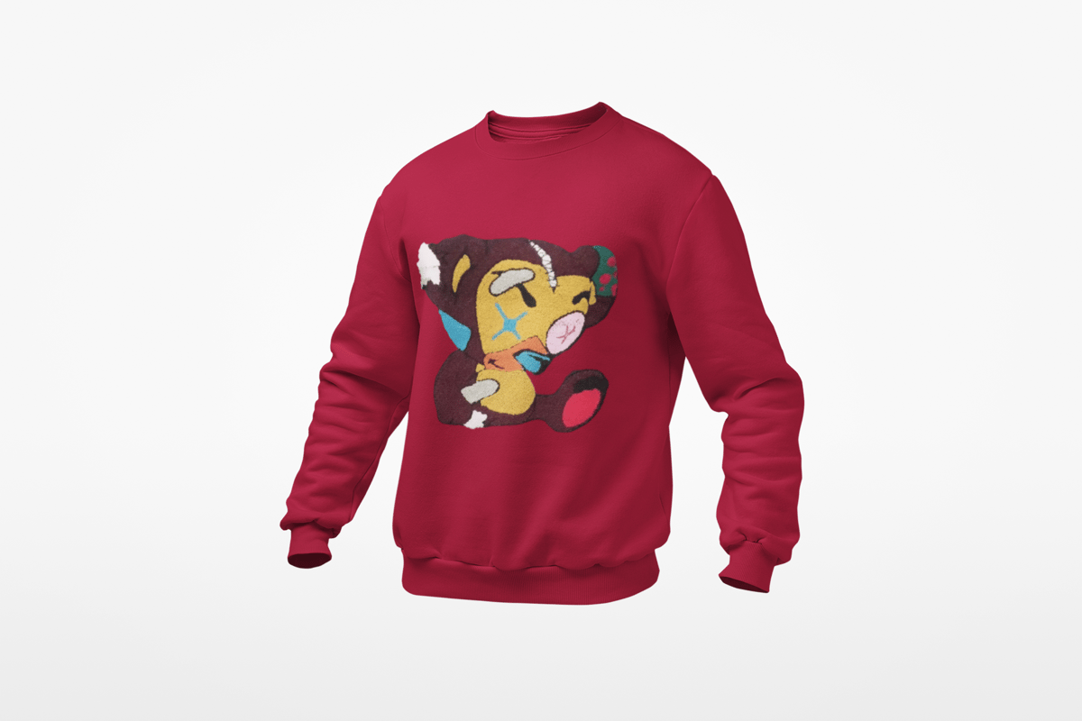 Image of Barry the Bear Chenille Crewneck (click for color options)