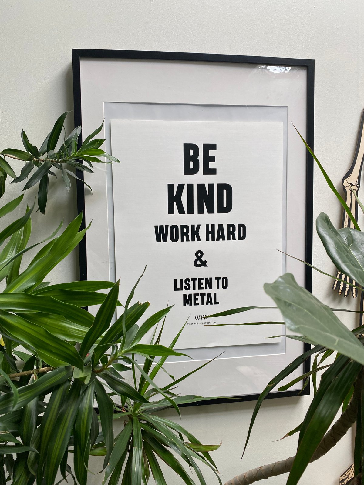 BE KIND poster - Metal 