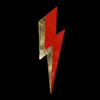 Image 1 of Ziggy Gold + Red Lightning Bolt