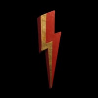 Image 2 of Ziggy Gold + Red Lightning Bolt
