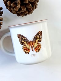 Image 1 of Vintage Style Butterfly Mug