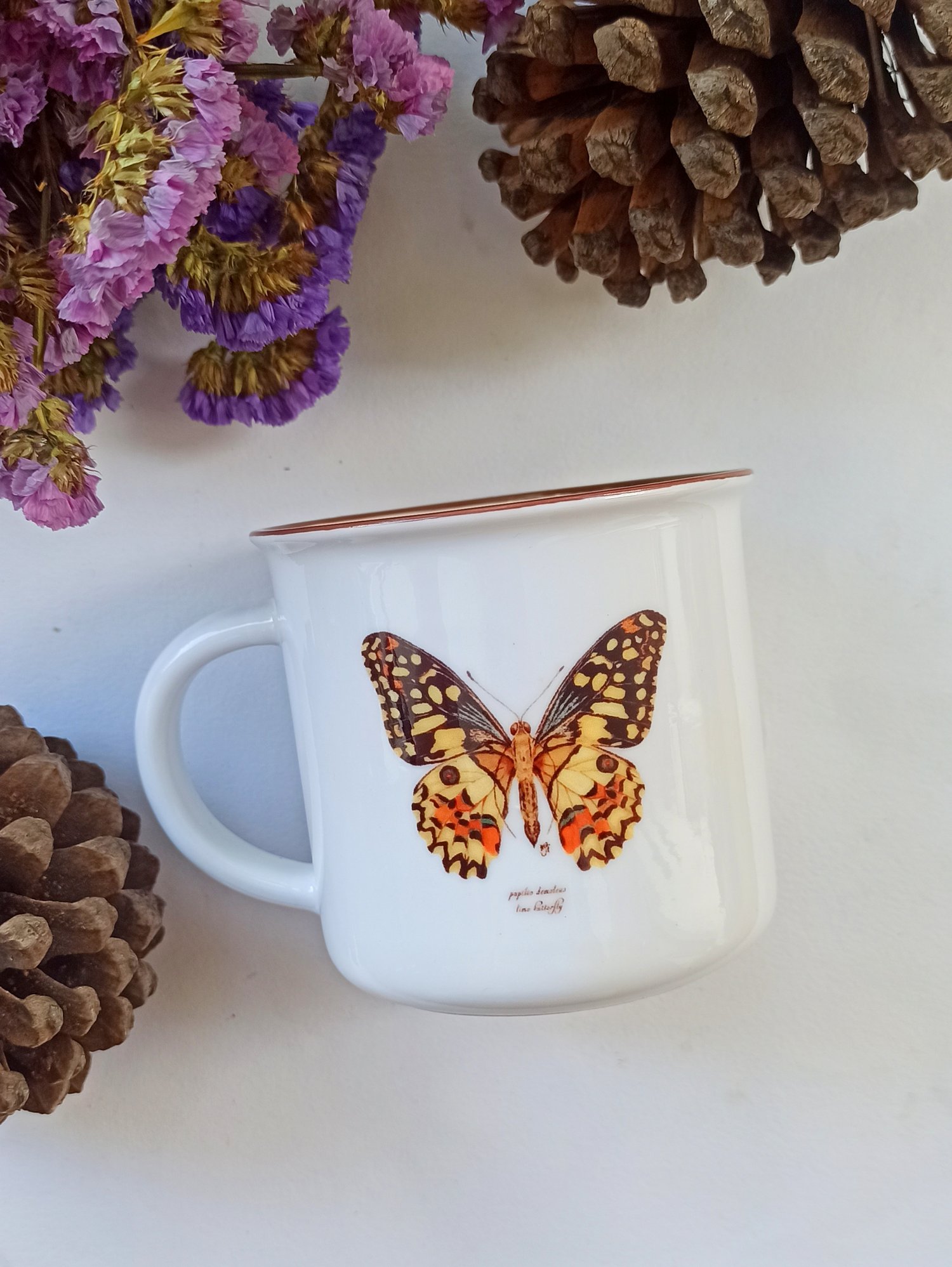 Image of Vintage Style Butterfly Mug