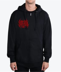 Image 1 of Witch Heart Zip-Up Hoodie * ONLY SMALL LEFT*