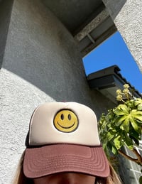 Image 2 of Smiley Face Trucker Hat