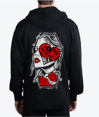 Image 2 of Witch Heart Zip-Up Hoodie * ONLY SMALL LEFT*