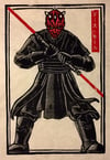 Darth Maul Block Print