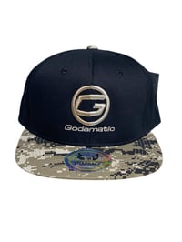 Image 1 of Godamatic 2 Tone Camo (Embroidered) 100% Cotton Snap Back Hats